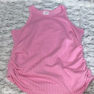 Abercrombie Kids Pink Ribbed Tank Top